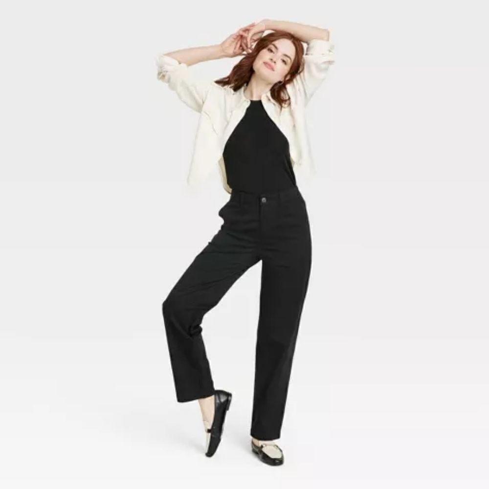 🆕🔥Mid-Rise Slim Regular-Fit Full Pants from A New Day.